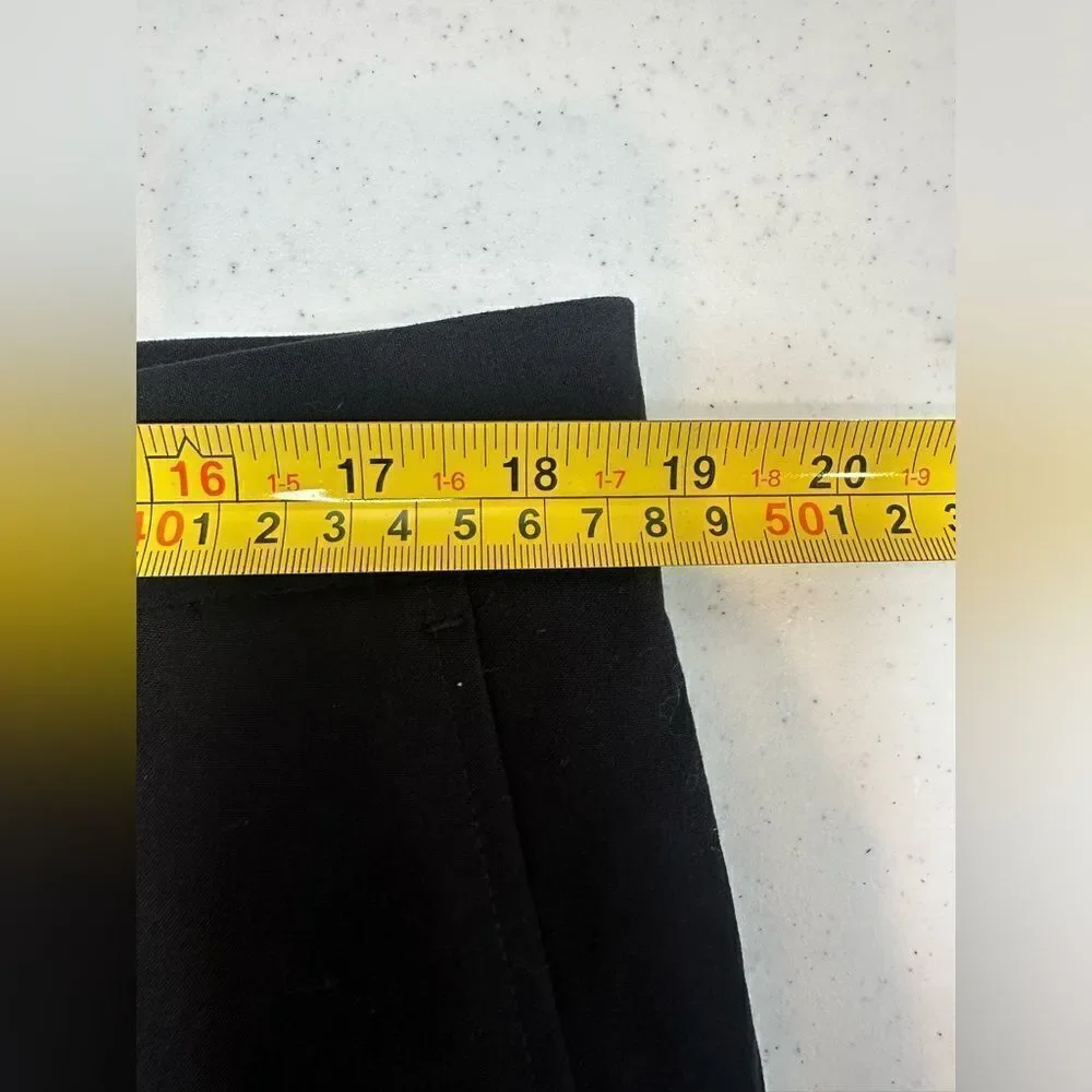 NEW Men's 37W x 34L Ultra Slim Fit Black Dress Pants Slacks Narrow Flat Front